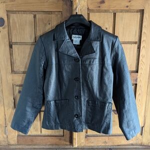 Bagatelle Genuine Leather Chore Jacket. French Girl Style Heritage Style Classic